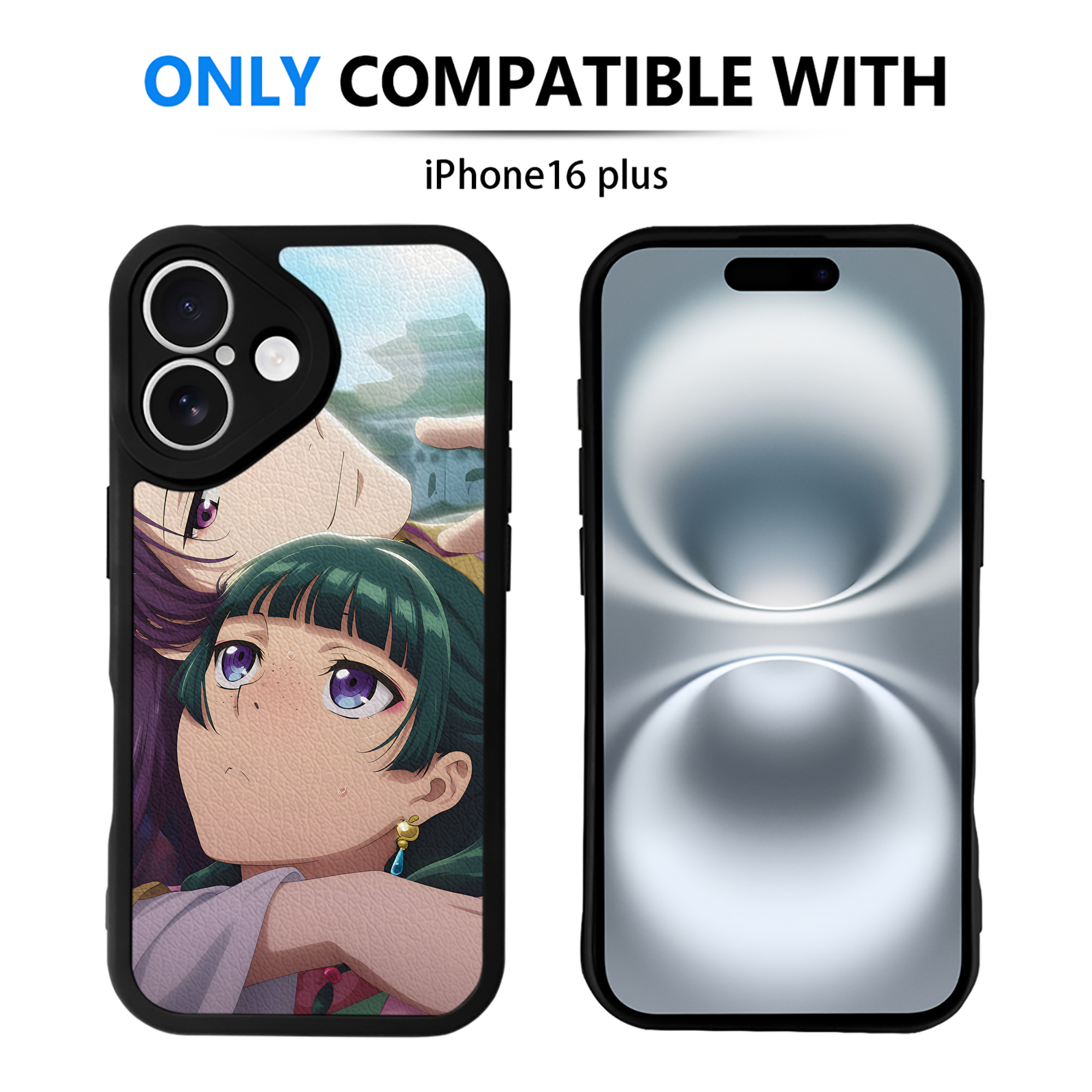 （画像用） 薬屋のひとりごと The Apothecary Diaries 【iPhone 16シリーズ対応】シリコンスマホケース（レザー調） 材質：シリコン